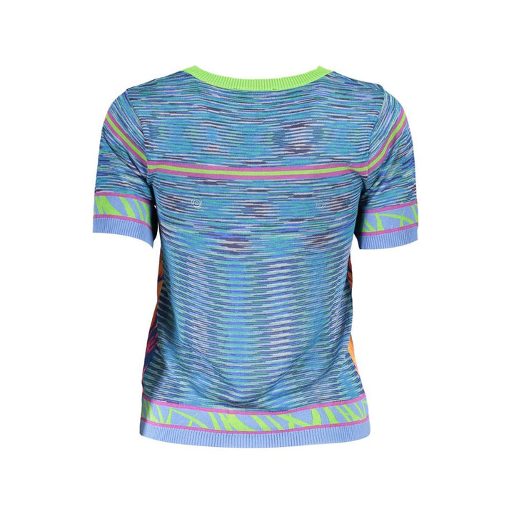 Desigual Light Blue Cotton T-Shirt