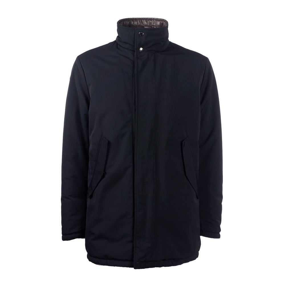 Dolce & Gabbana Black Polyester Coat