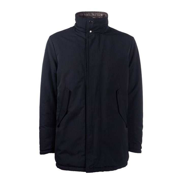 Dolce & Gabbana Black Polyester Coat