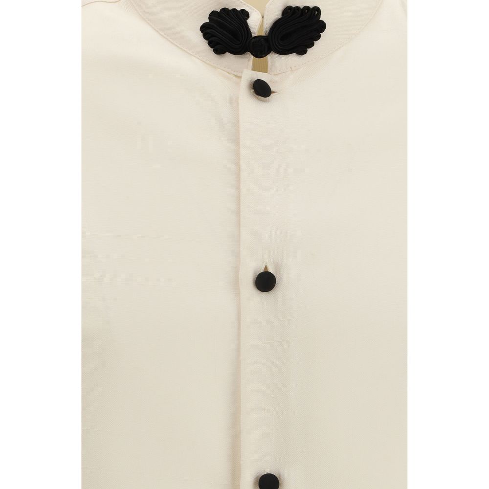 Valentino Beige Silk Shirt