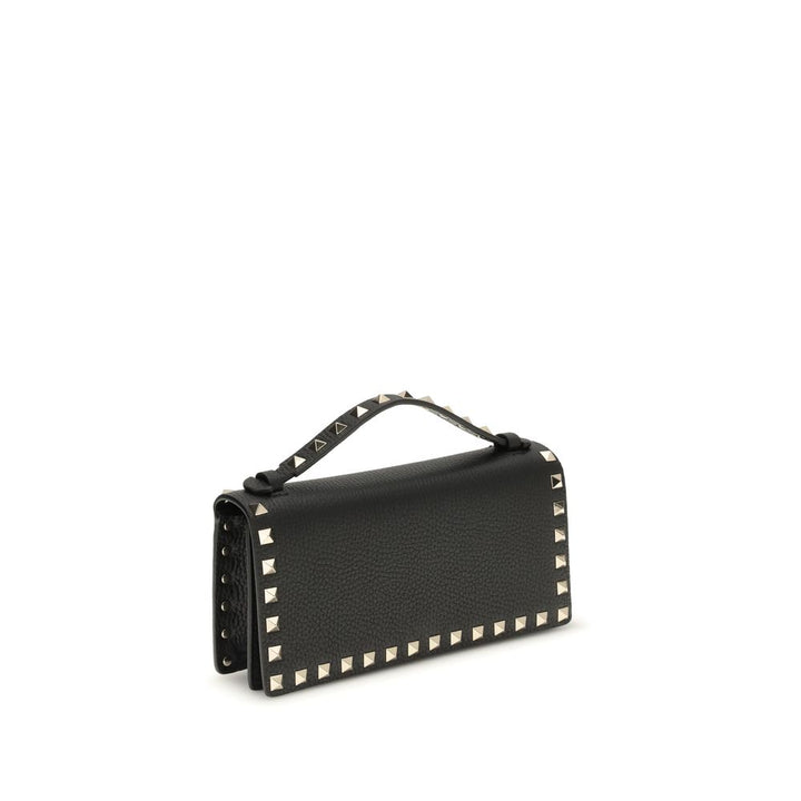 Valentino Garavani Black Calf Leather Bos Taurus Wallet