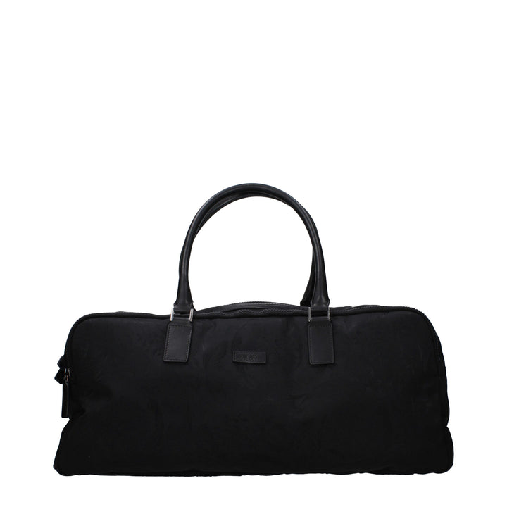 Versace Black Fabric Luggage And Travel