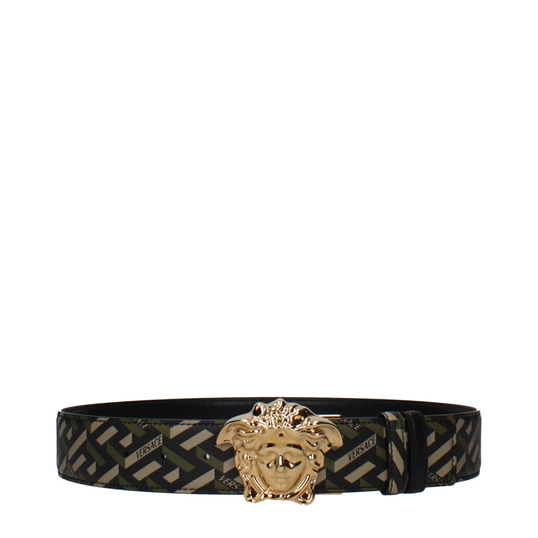 Versace Green Polyester Regular Belt