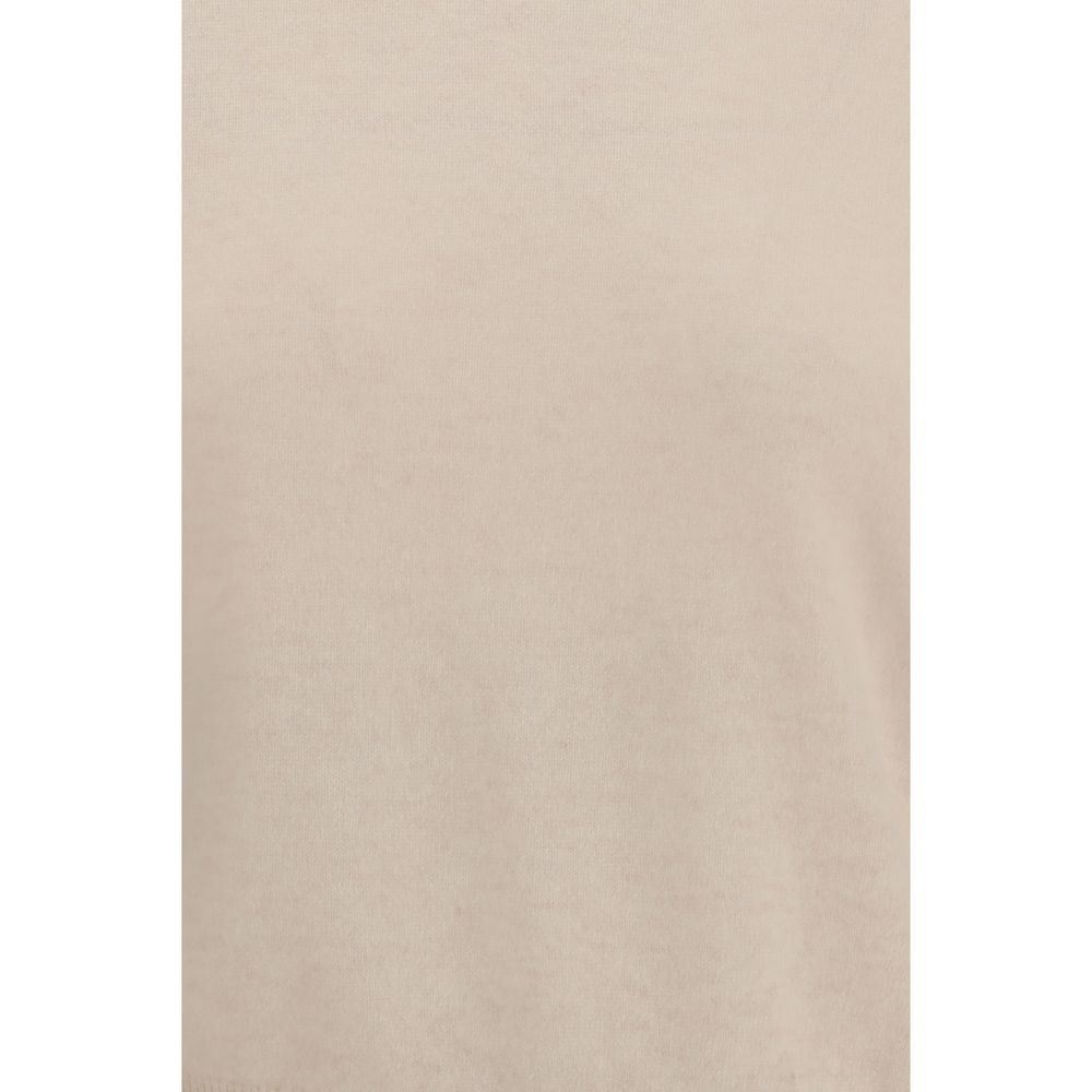 Lisa Yang Beige Fleece Wool Sweatshirt