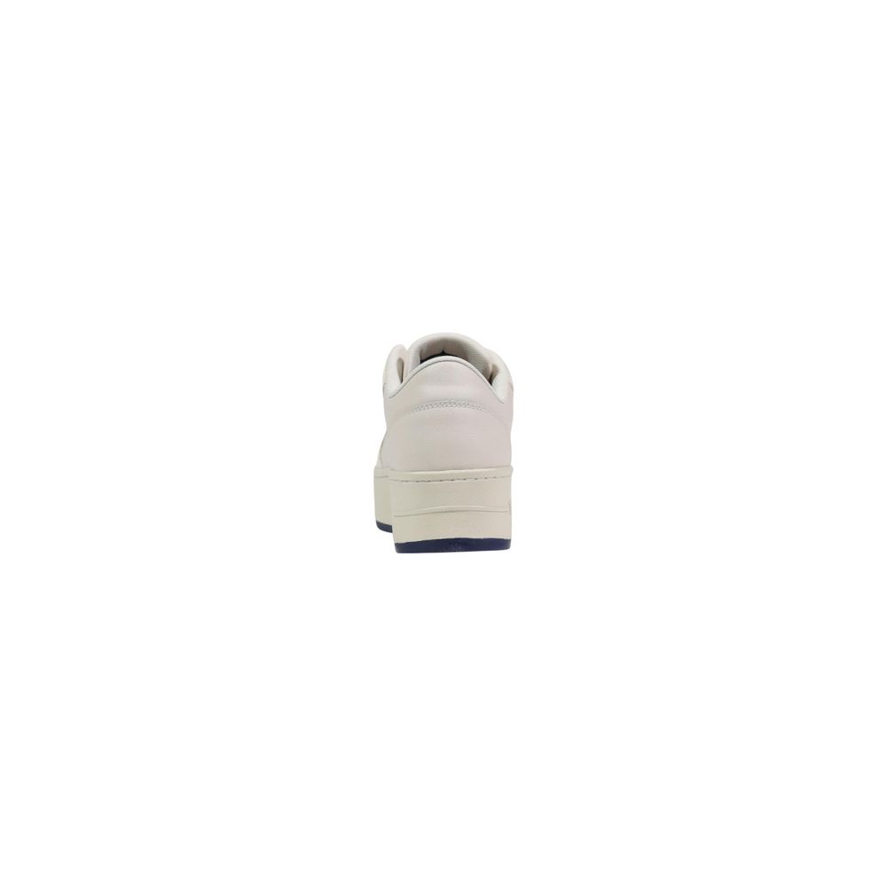 Tommy Hilfiger Jeans Beige Leather Platform Sneakers