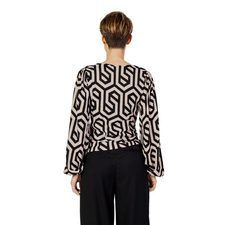 Jacqueline De Yong Beige Polyester Blouse