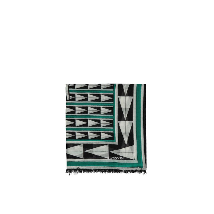 Lanvin Bicolor Wool Scarf