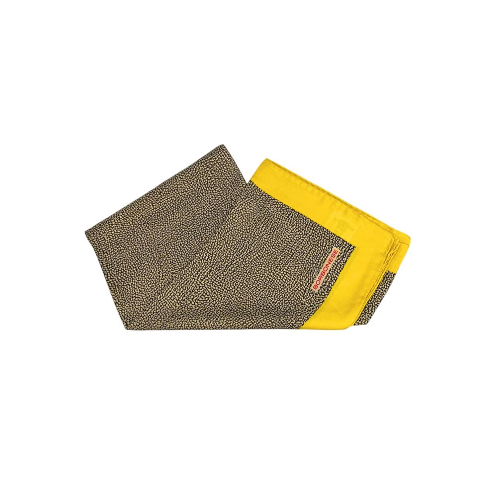 Borbonese Yellow Silk Women Scarf