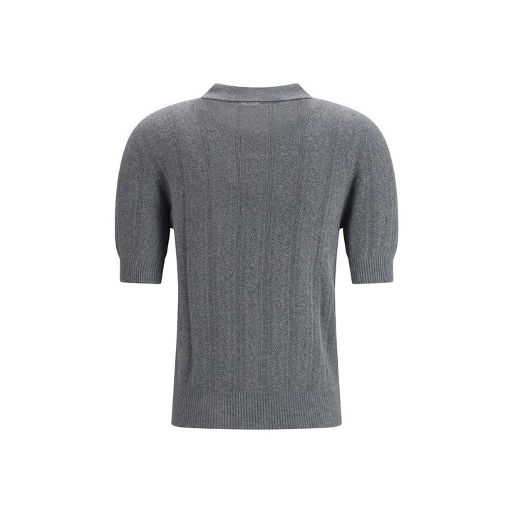 Lisa Yang Gray Cotton Dress Shirt