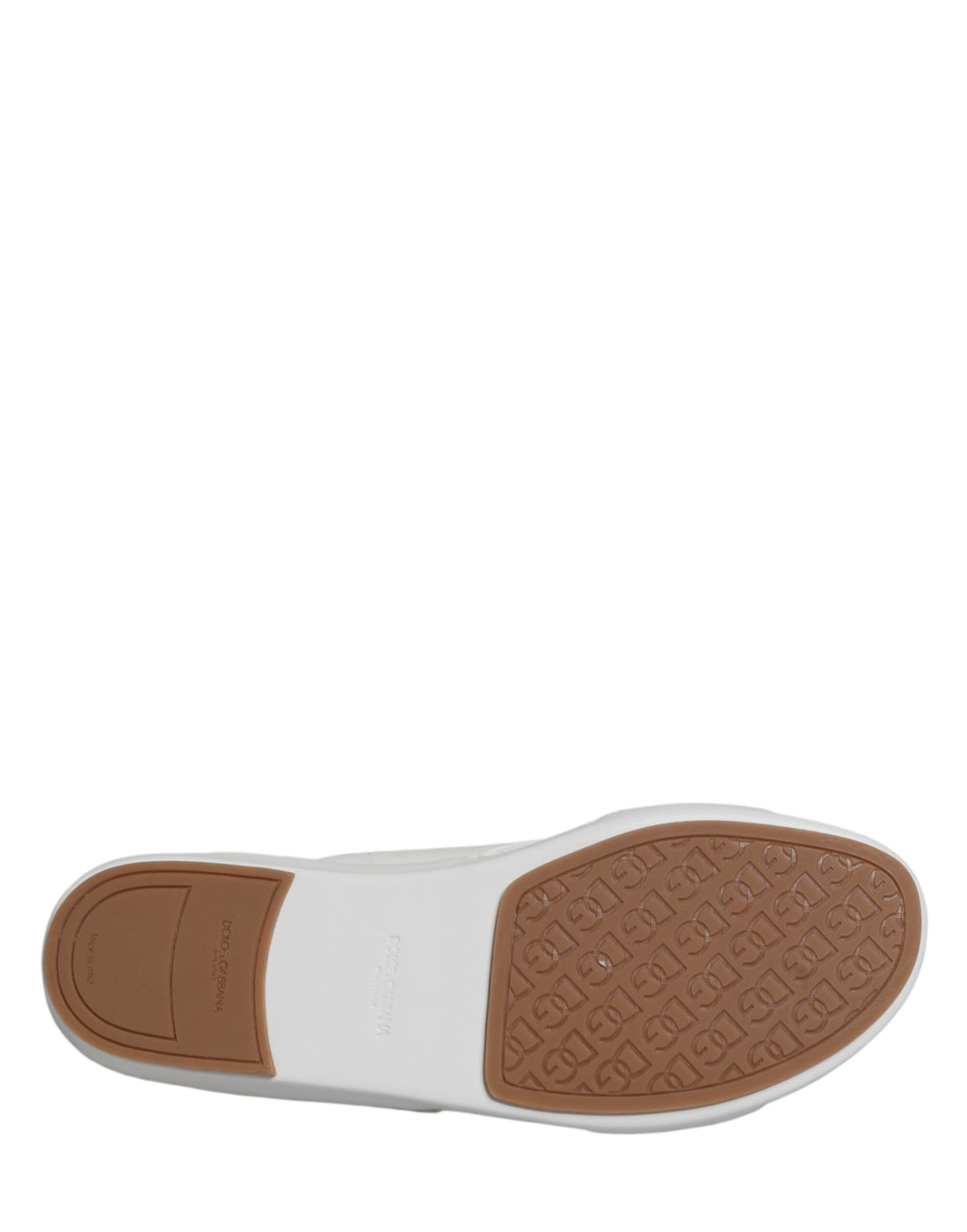 Dolce & Gabbana White DG Cutout Slides Slippers Flats Shoes