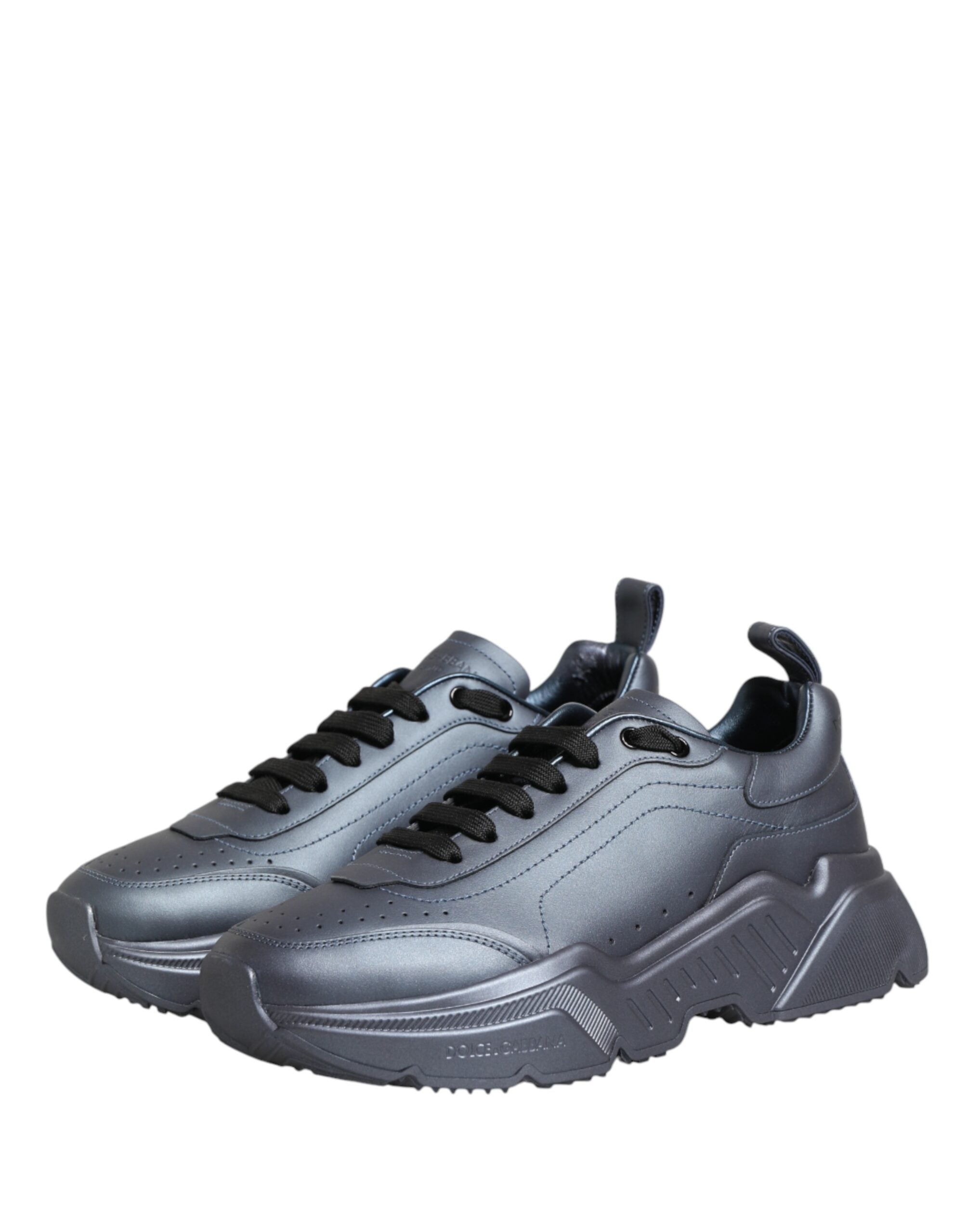 Dolce & Gabbana Blueish Gray Daymaster Low Top Sneakers Shoes