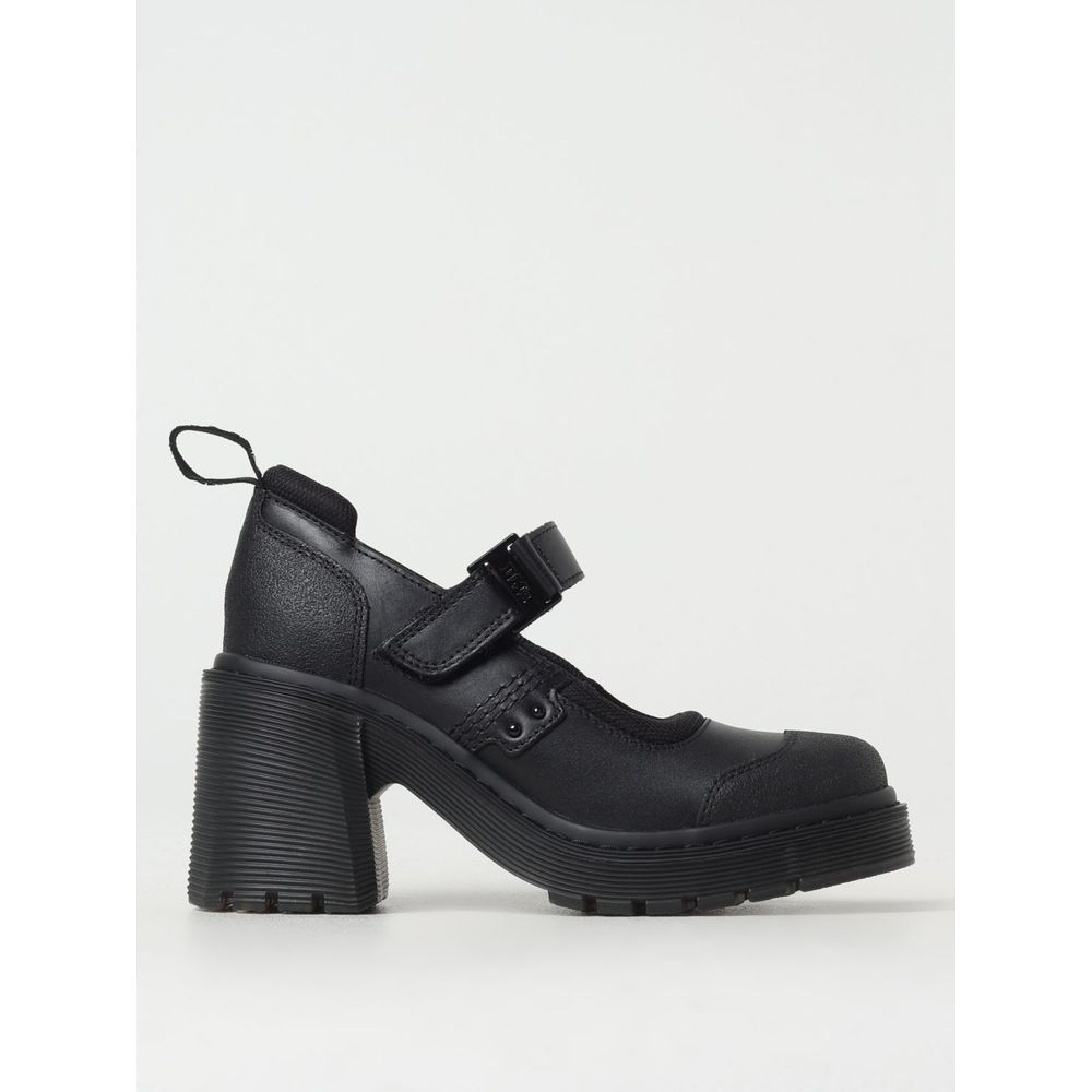 Dr. Martens Black Leather Platform Pumps