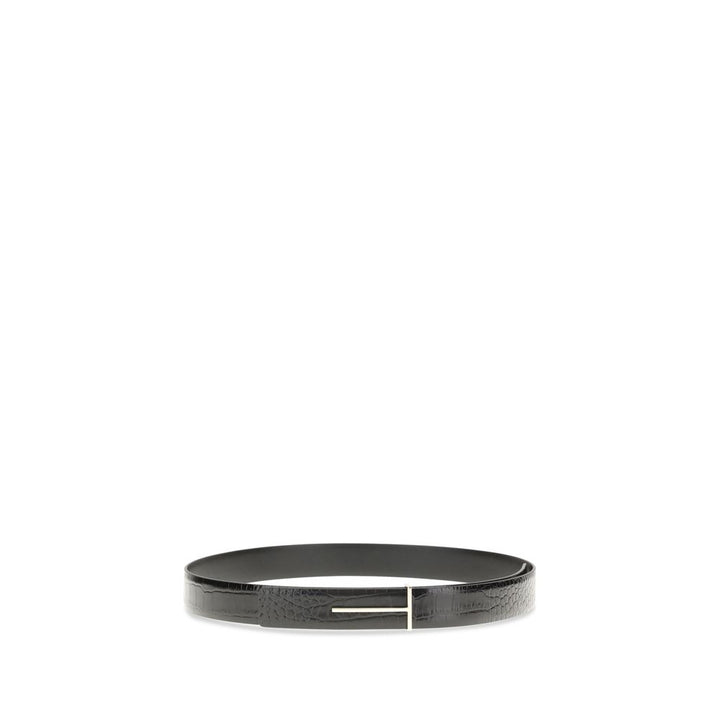 Tom Ford Black Goatskin Regular Belt