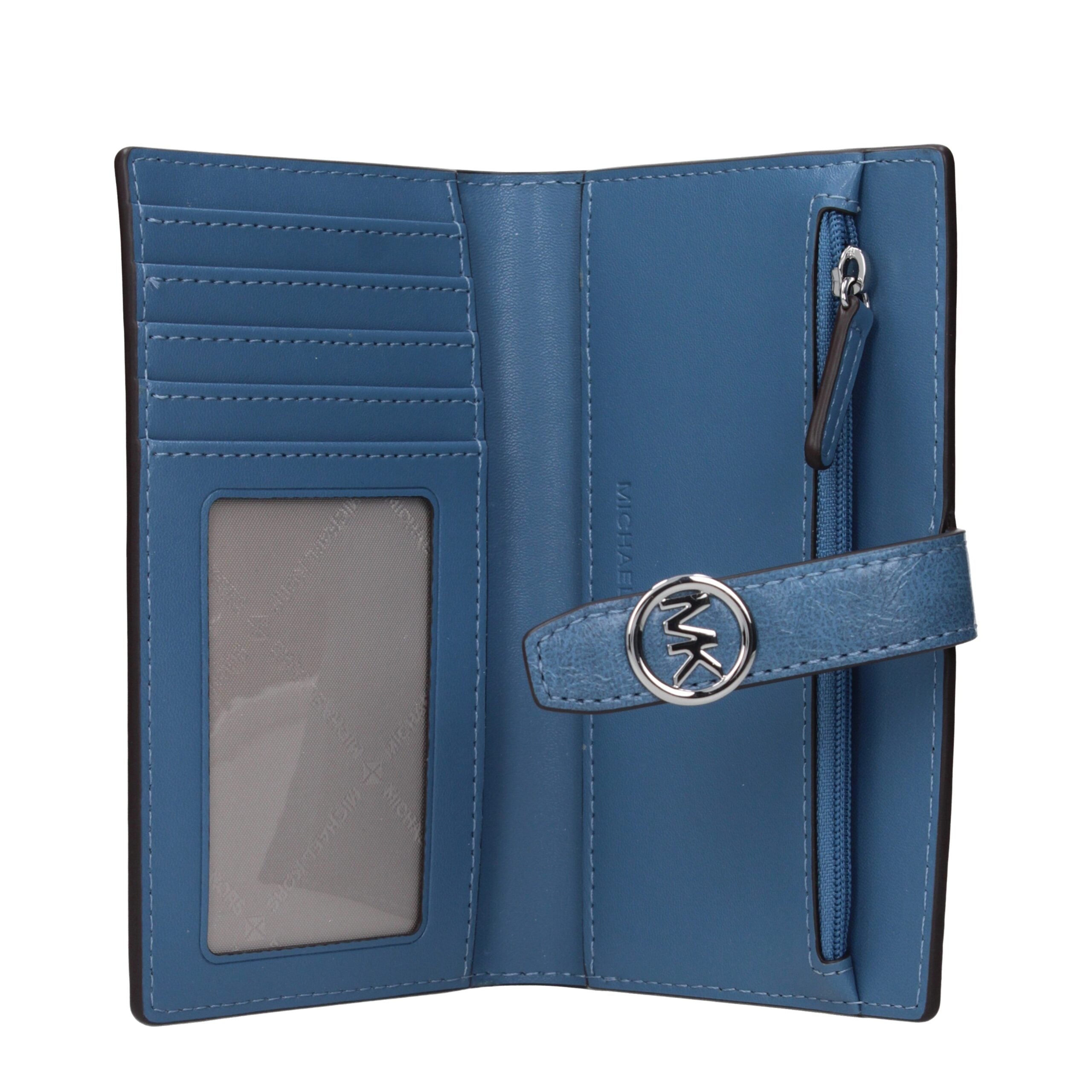 Michael Kors Light Blue Leather Wallet