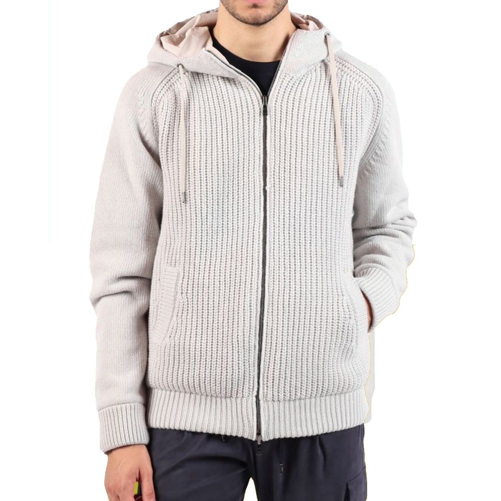 Herno Gray Wool Bomber