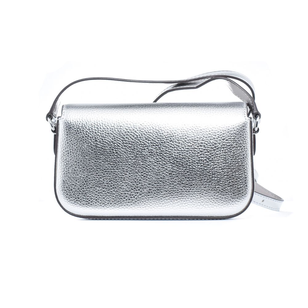 Michael Kors Gray Leather Shoulder Bag