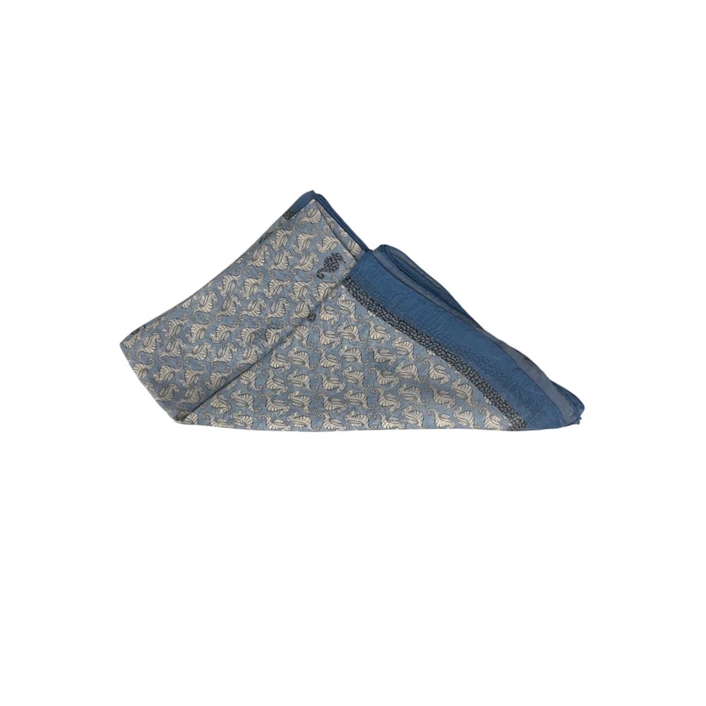 Borbonese Blue Silk Women Scarf