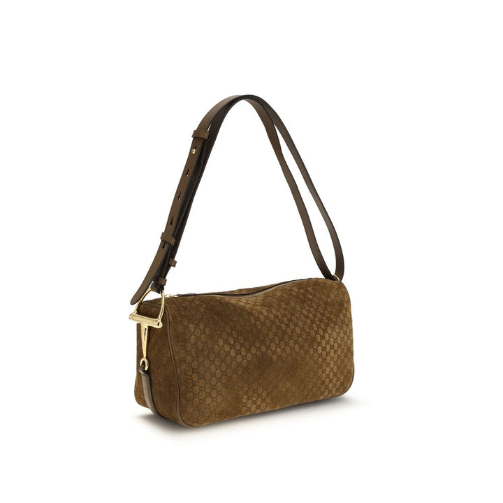 Gucci Brown Calf Leather Bos Taurus Handbag