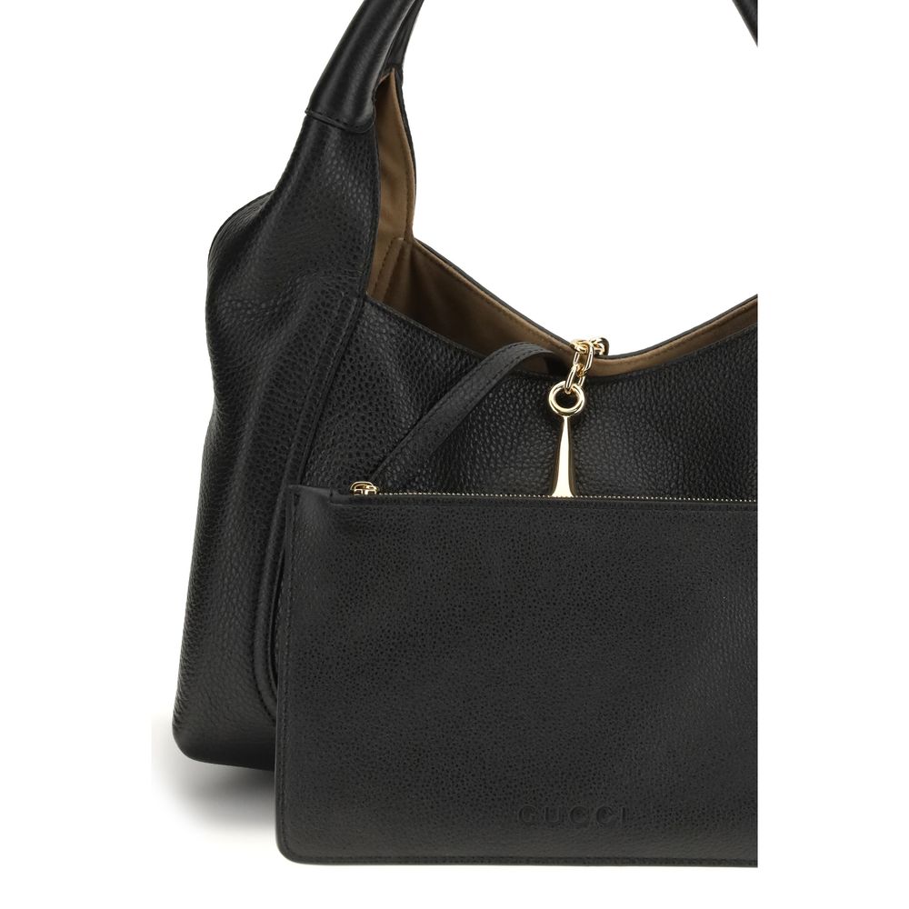 Gucci Black Calf Leather Bos Taurus Shoulder Bag