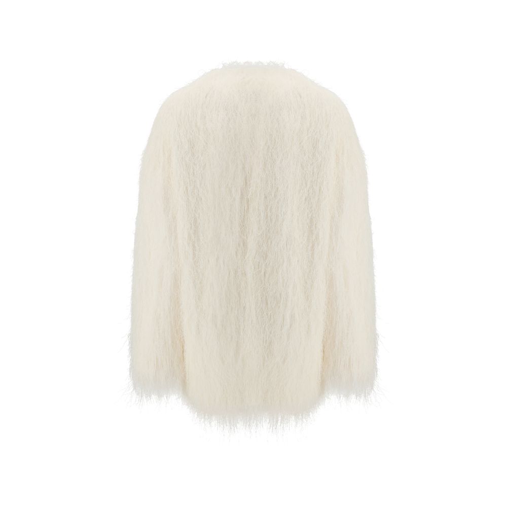 Loulou De Saison White Polyester Coat