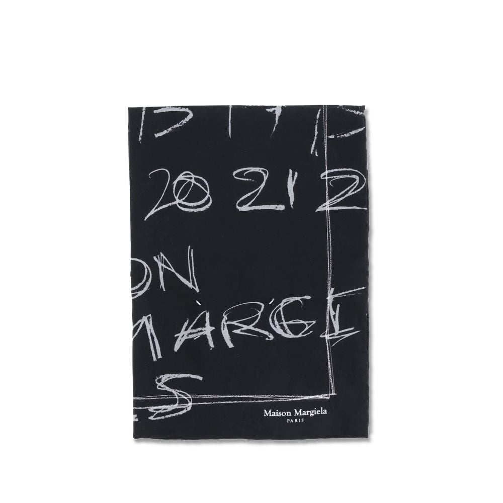Maison Margiela Black Silk Scarf