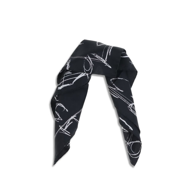 Maison Margiela Black Silk Scarf