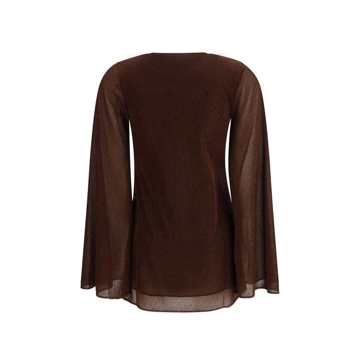 Oséree Brown Polyamide Casual Dress