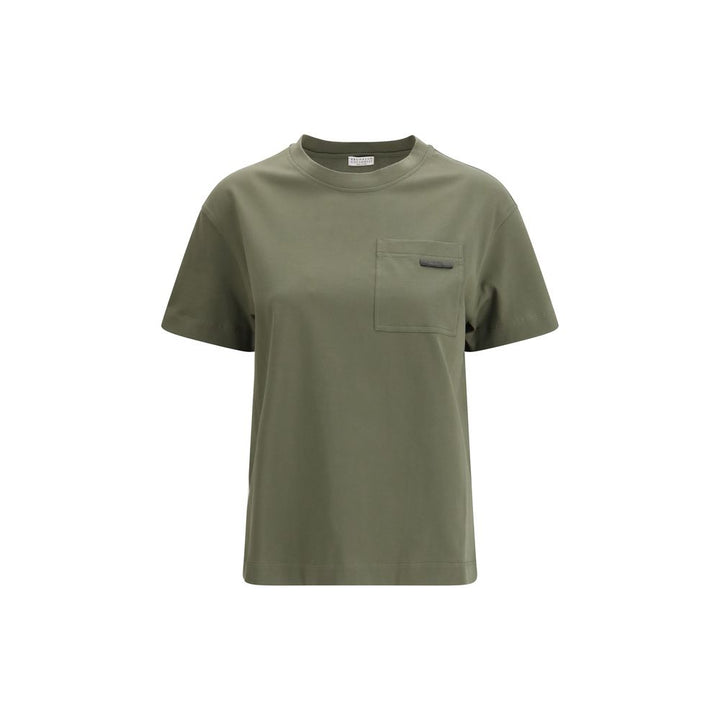 Brunello Cucinelli Bicolor Cotton T-Shirt