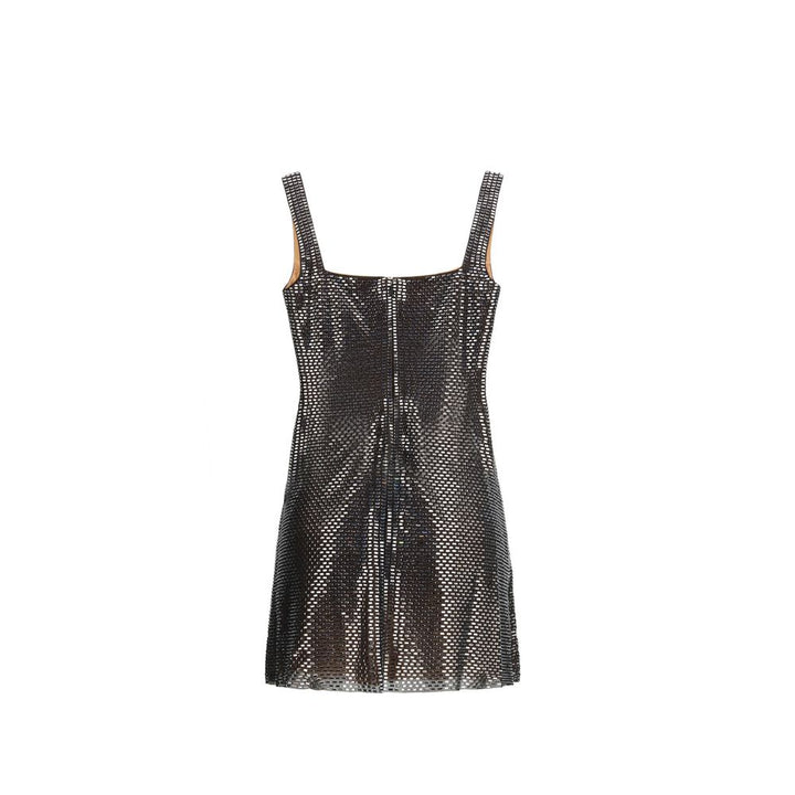 Self-Portrait Silver Polyester Cocktail Dress