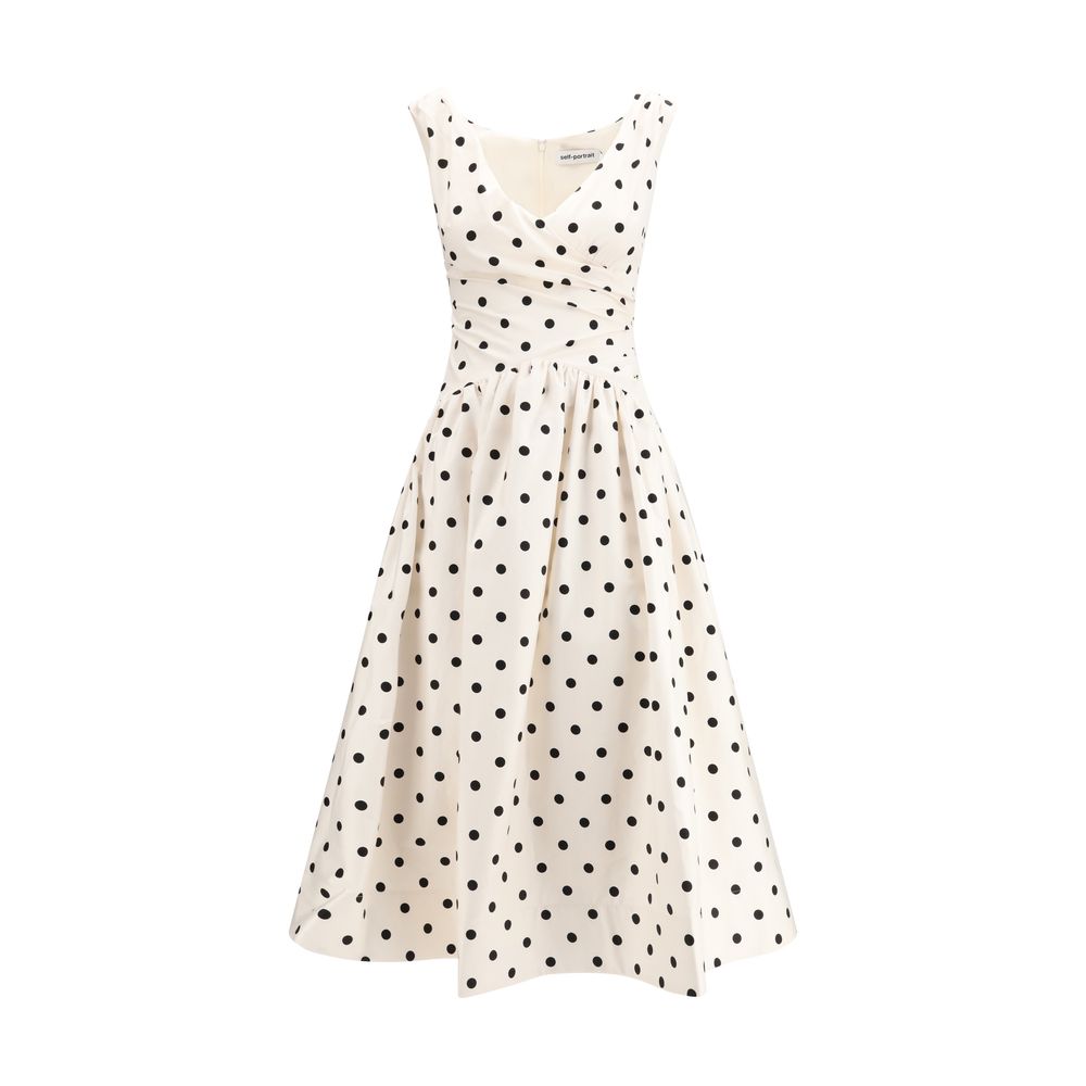 Self-Portrait Multicolor Cotton Casual Dress