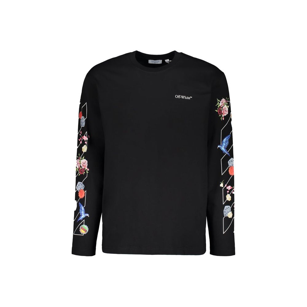 Off-White Black Cotton T-Shirt