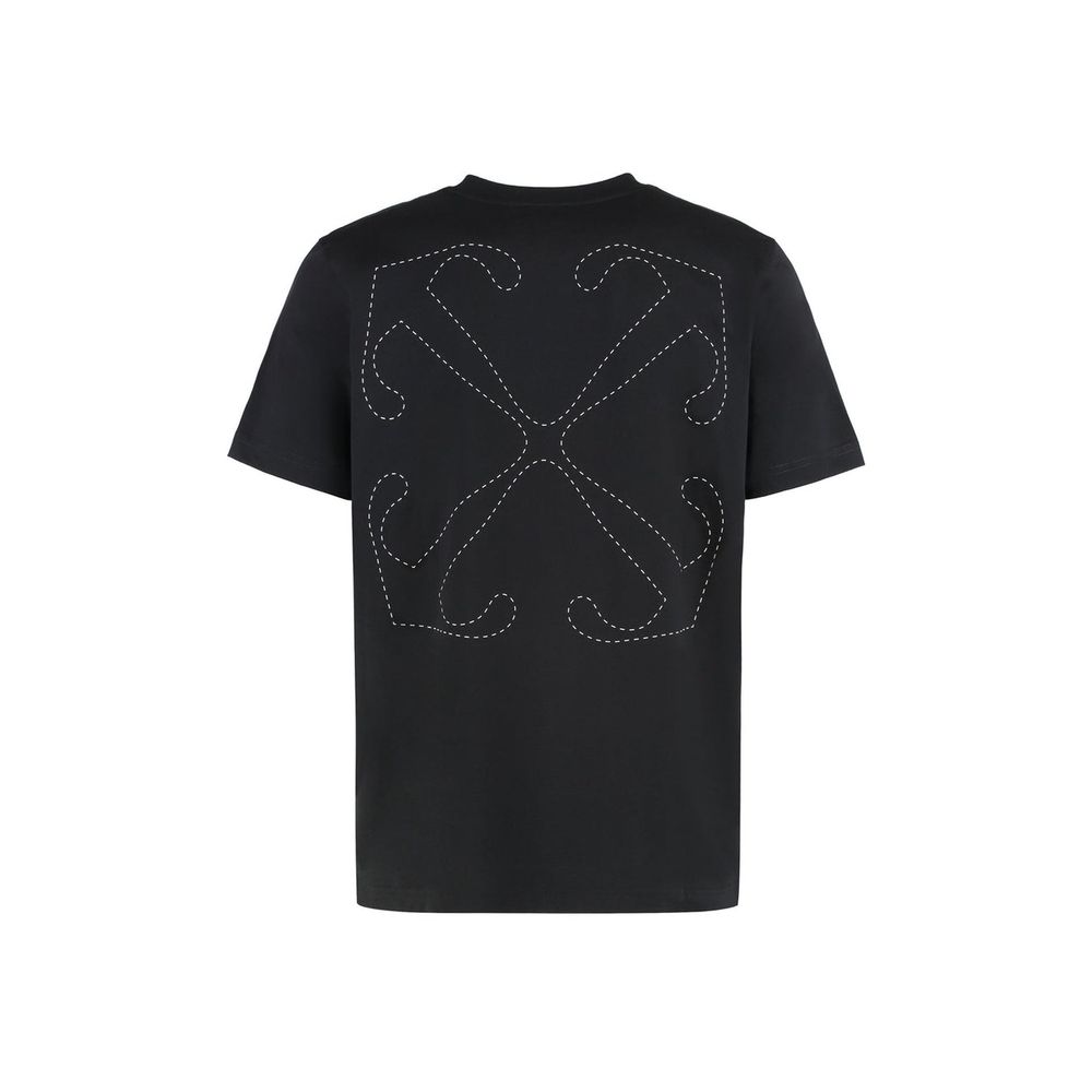 Off-White Black Cotton T-Shirt