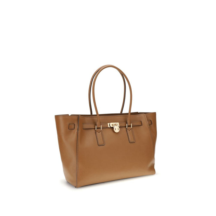 Michael Kors Beige Calf Leather Bos Taurus Shoulder Bag