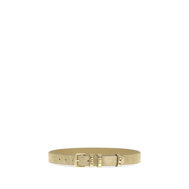 Valentino Garavani Beige Calf Leather Bos Taurus Regular Belt