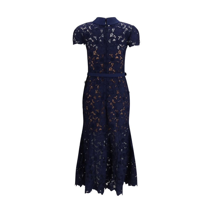Self-Portrait Blue Polyester Cocktail Dress