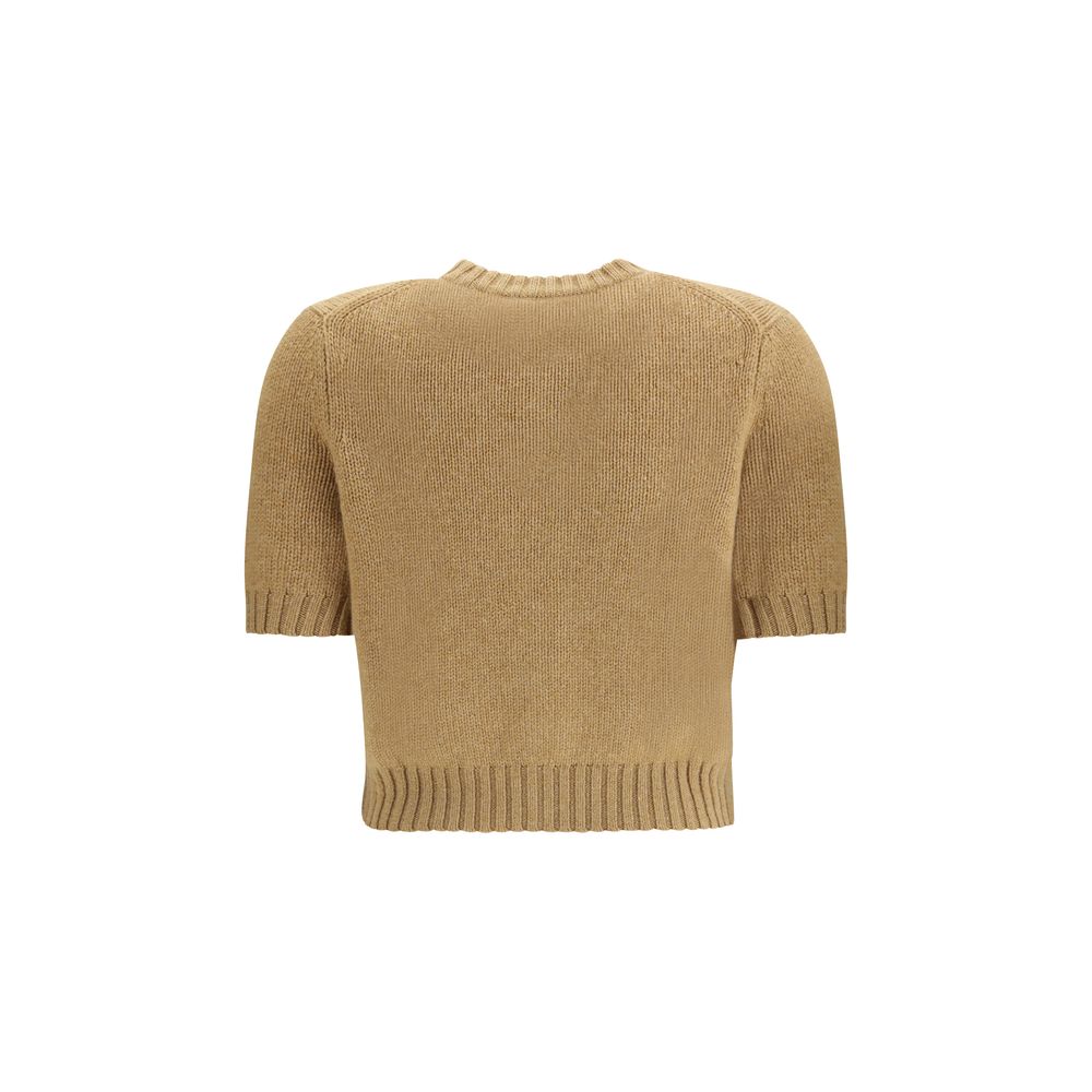 Khaite Beige Cashmere Cardigan