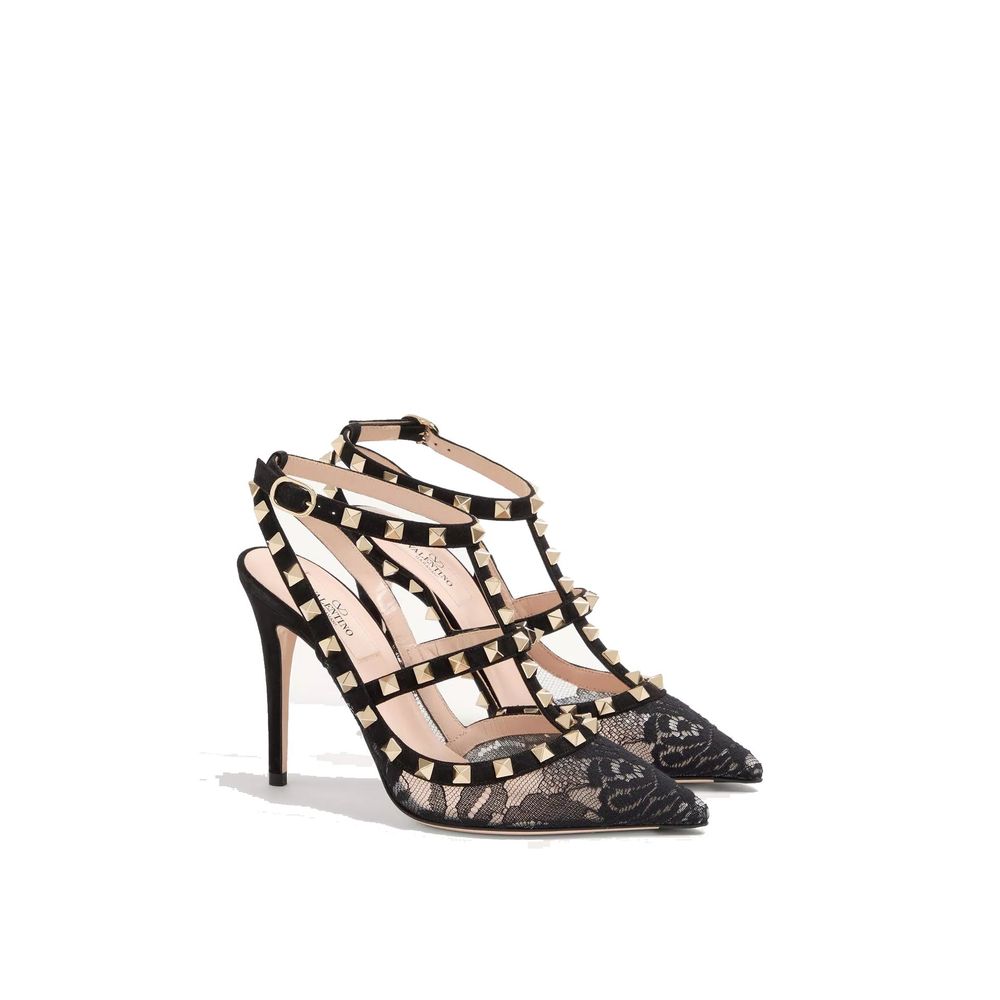 Valentino Garavani Black Calfskin Pumps