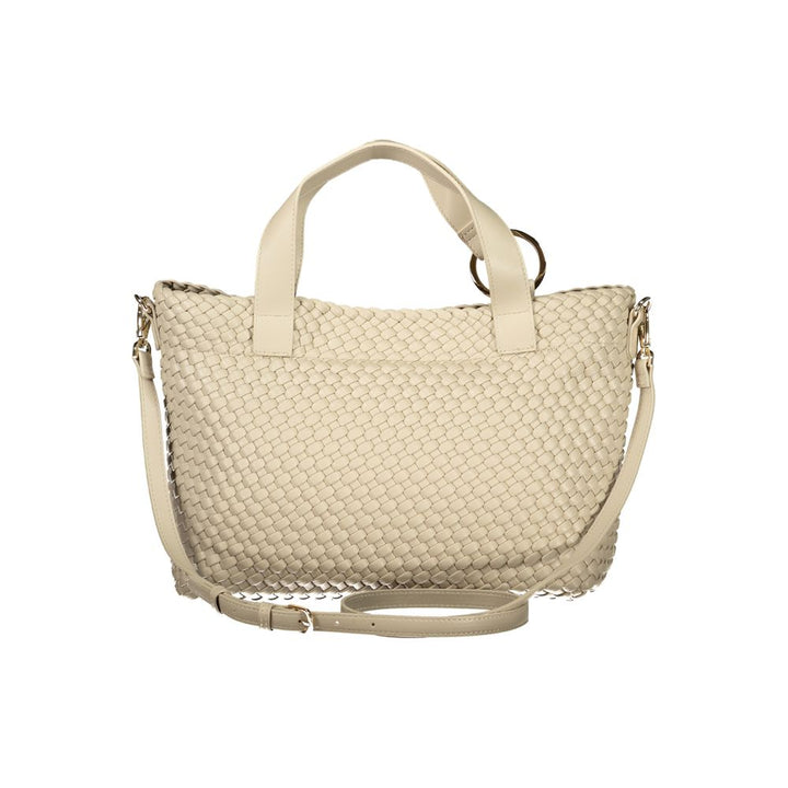 Mario Valentino Beige Polyurethane Women Handbag