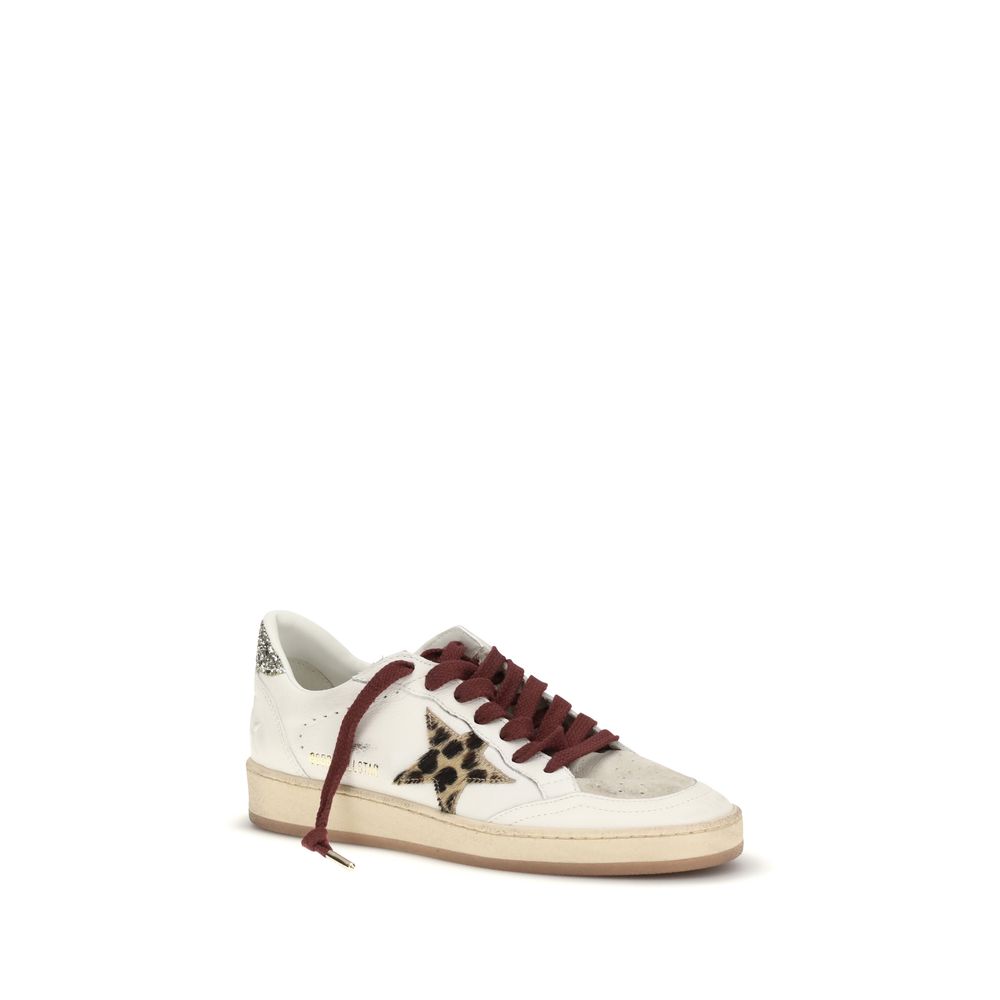 Golden Goose White Calf Leather Bos Taurus Low Top Sneakers