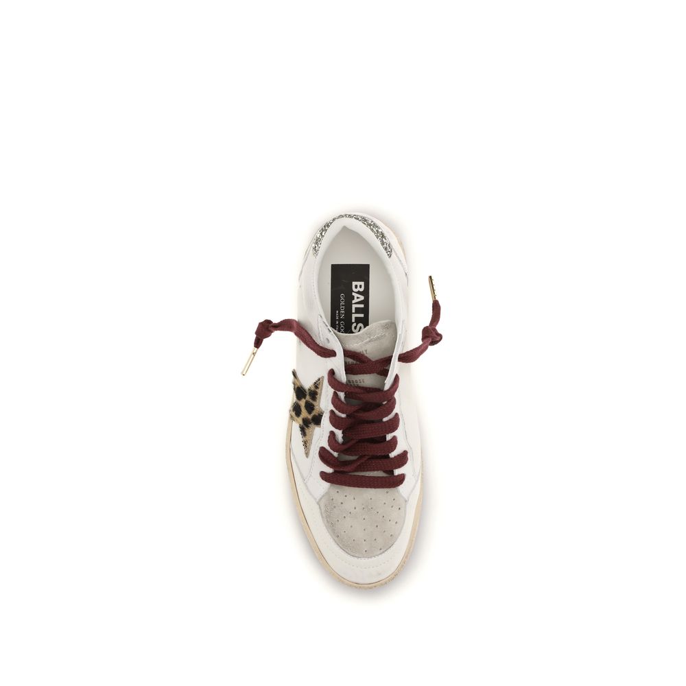 Golden Goose White Calf Leather Bos Taurus Low Top Sneakers