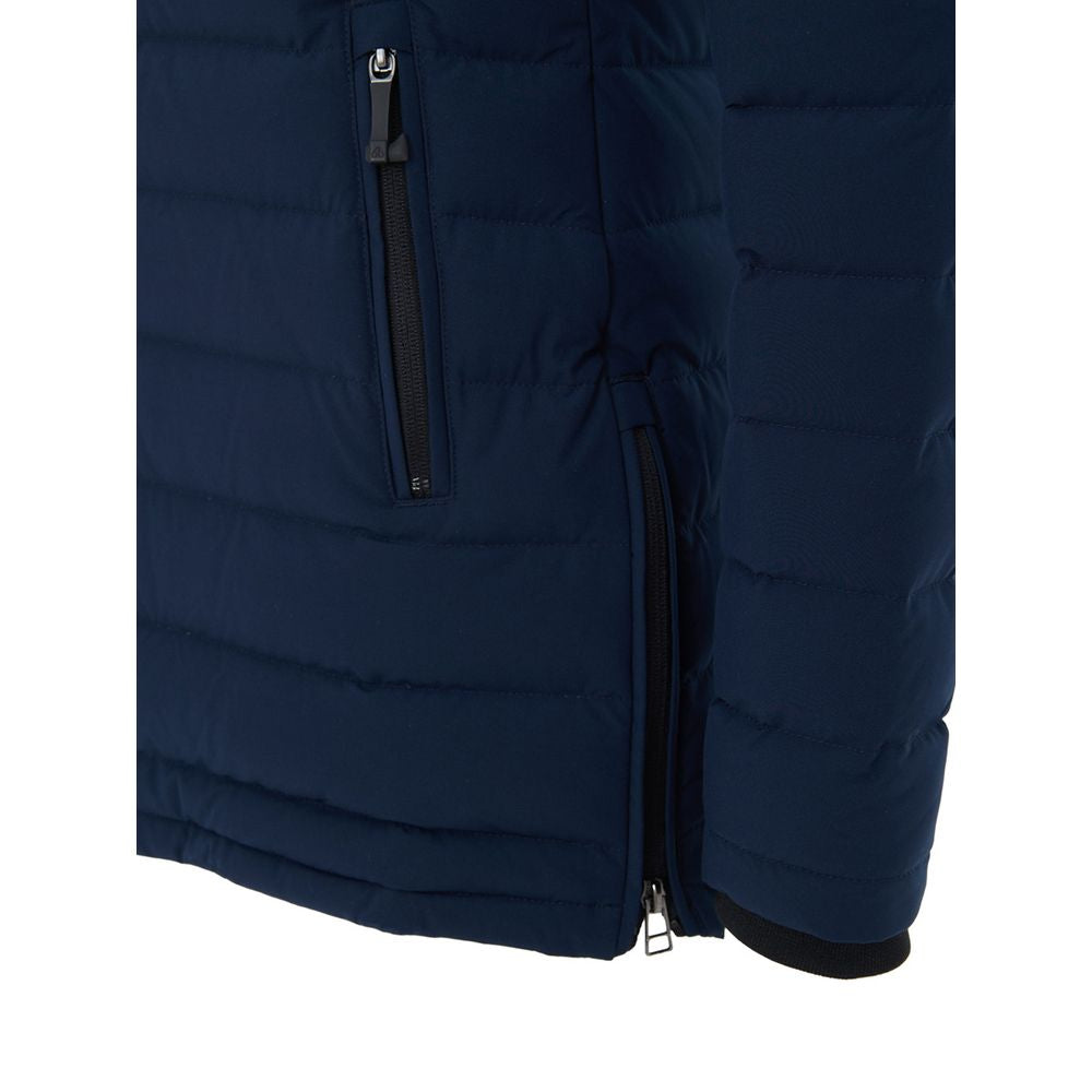 Moose Knuckles Blue Cotton Coat