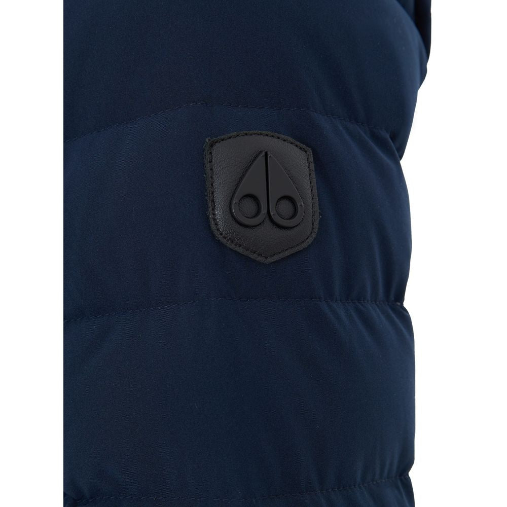 Moose Knuckles Blue Cotton Coat