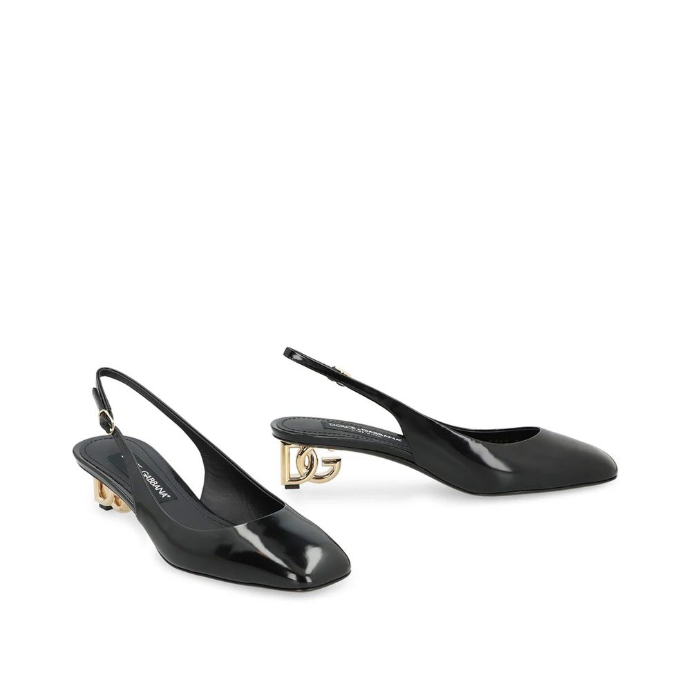 Dolce & Gabbana Black Calfskin Pumps