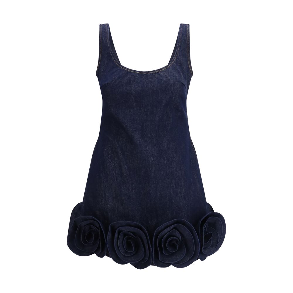 Self-Portrait Blue Cotton Casual Dress