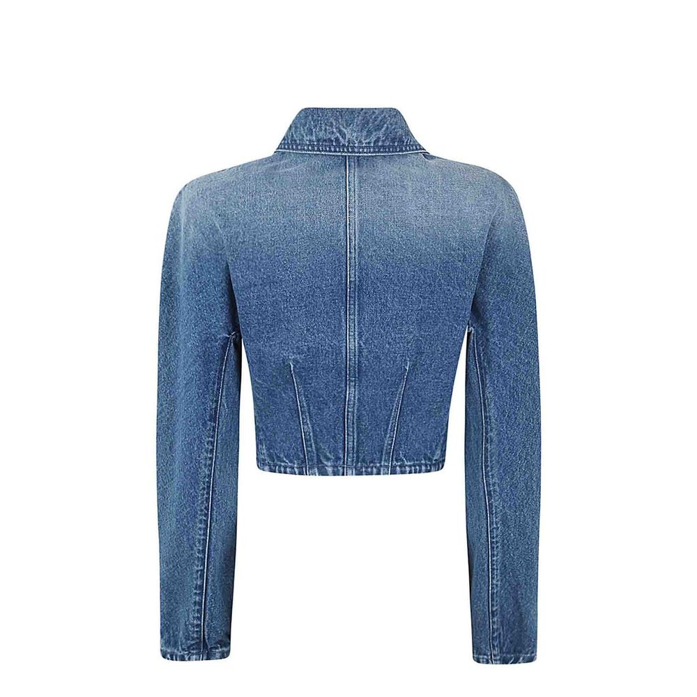 Versace Blue Cotton Clothing