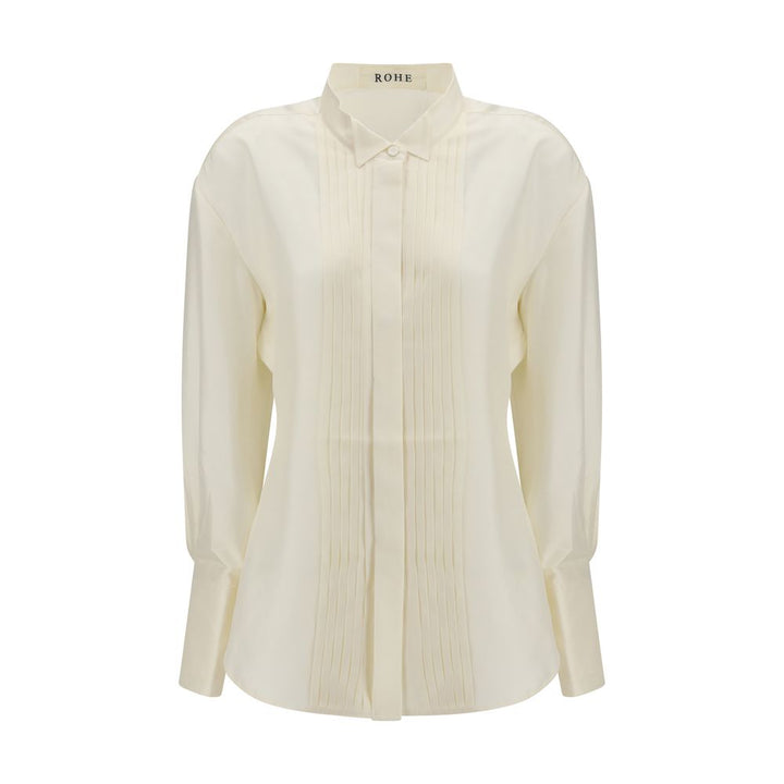 Rohe Beige Silk Dress Shirt
