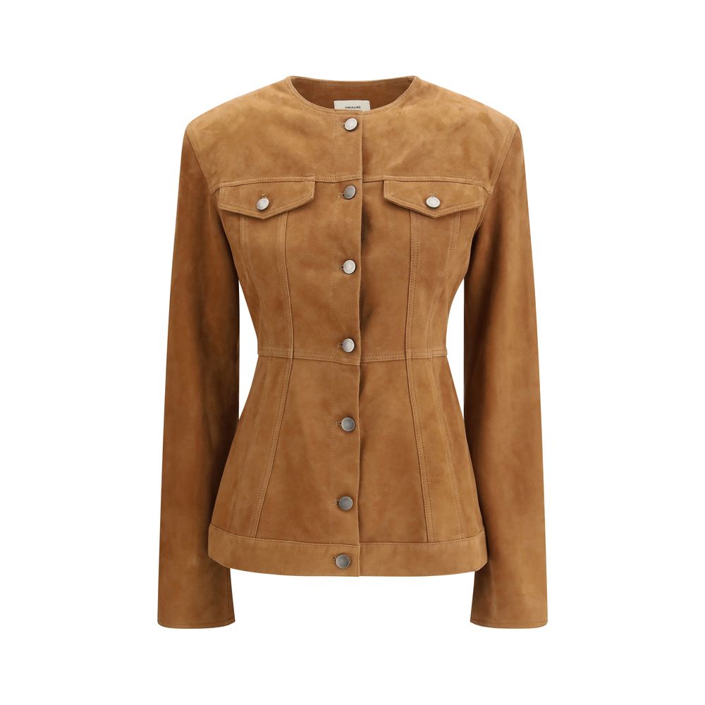Haikure Brown Leather Jacket
