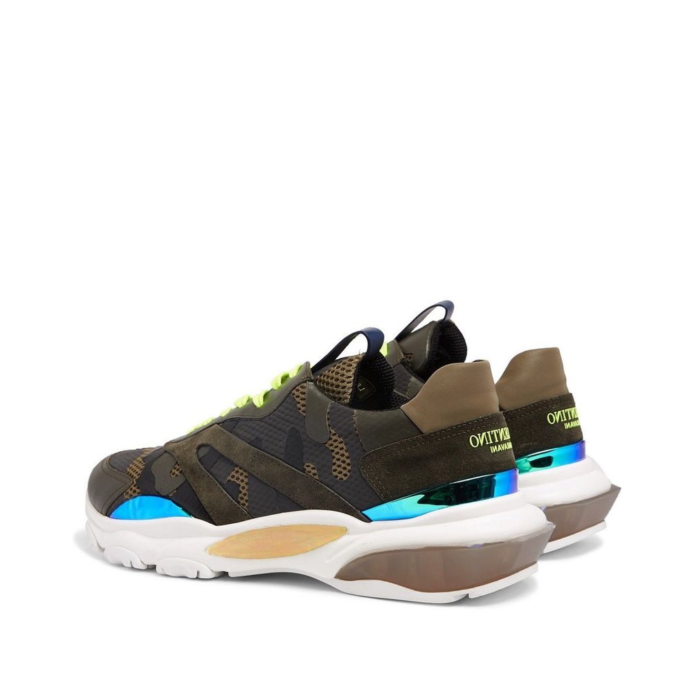 Valentino Garavani Bicolor Fabric Athletic Sneakers