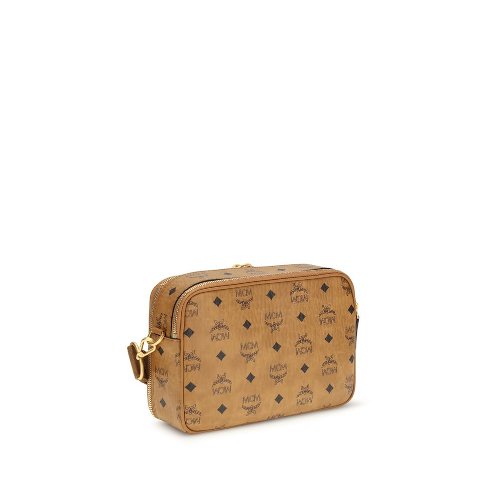 MCM Beige Polyethylene Shoulder Bag