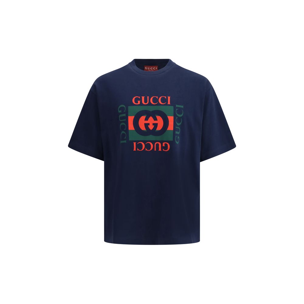 Gucci Blue Cotton Sportswear